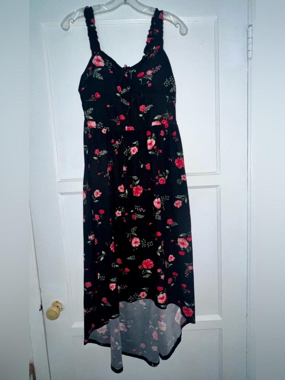 Red Floral High-Low Dress size L